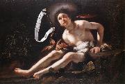 STROZZI, Bernardo St John the Baptist et Spain oil painting artist